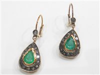 Orecchini Stocco Gioielli Donna diamanti in Oro giallo Smeraldo 2.08 Ct STILL - STILL